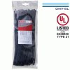 FASCETTA PLASTICA NERA 3.6 X 300 100 PZ