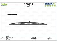 Spazzola tergi - 430 - SILENCIO CONVENTIONAL SINGLE VALEO 574111