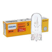 Lampadina - 12V 5W W5W, Wedge Base Lamp PHILIPS 12961CP