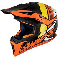 CASCO SIFAM CROSS S818 S NERO ROSSO ARANCIO