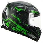 CASCO CGM VALENCIA JEREZ NERO VERDE FLUO OPACO M