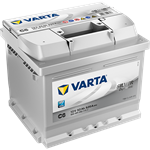 Batteria - 12V 52Ah 520A D+  BASSA VARTA C6