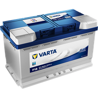 Batteria - 12V 80Ah 740A D+  STD VARTA F16