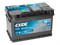 Batteria - 12V 65 Ah 650A D+ L3B EFB BASSA EXIDE EL652