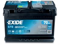 Batteria - 12V 70 Ah 760A D+ L3 EFB EXIDE EL700