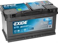 Batteria - 12V 75 Ah 730A D+ L4B EFB BASSA EXIDE EL752