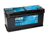 Batteria - 12V 105 Ah 950A D+ L6 EFB EXIDE EL1050