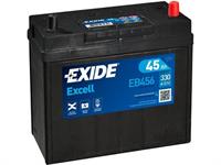 Batteria - 12V 45 Ah 330A D+ ASIATICA POLI PICCOLI EXIDE EB456