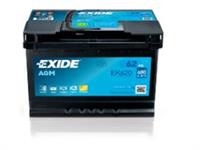 Batteria - 12V 62 Ah 680 D+ L2 AGM EXIDE EK620