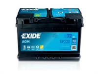 Batteria - 12V 72 Ah 760 D+ L3 AGM EXIDE EK720